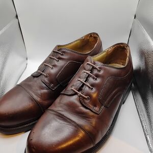 Nunn Bush Men's Brown Leather Cap-Toe Oxfords